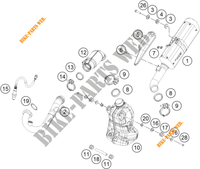 UITLAAT voor KTM 390 DUKE ORANGE - B.D. 2019