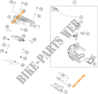 GASKLEP HUIS voor KTM 390 DUKE WHITE - B.D. 2019