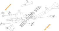 STANDAARD voor KTM 390 DUKE WHITE - B.D. 2019