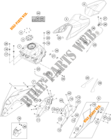 TANK / ZADEL voor KTM 250 DUKE ORANGE NO ABS 2020