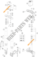 VOORVORK / T STUK voor KTM 250 DUKE ORANGE NO ABS 2020