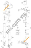 VOORVORK / T STUK voor KTM 250 DUKE ORANGE - B.D. 2020