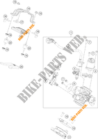 GASKLEP HUIS voor KTM 250 DUKE ORANGE NO ABS 2019