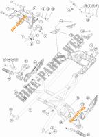 ACHTERFRAME voor KTM 1290 SUPER DUKE GT ORANGE 2018