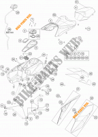 TANK / ZADEL voor KTM 1290 SUPER DUKE GT ORANGE 2018