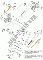 DISTRIBUTIERIEM voor KTM 990 SUPER DUKE ORANGE 2007