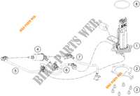 BENZINEPOMP voor KTM 390 DUKE WHITE - CKD 2021