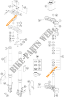 VOORVORK / T STUK voor KTM 390 DUKE WHITE - CKD 2021