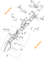 KOPLAMP / ACHTERLICHT voor KTM 390 DUKE WHITE - B.D. 2021