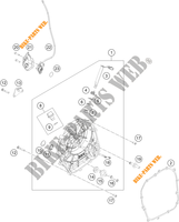 KOPPELINGS DEKSEL voor KTM 390 DUKE WHITE - B.D. 2021