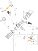 STUUR / BESTURING voor KTM 390 DUKE SILVER - B.D. 2021