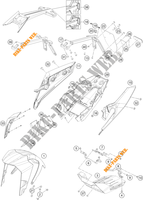 PLASTIC voor KTM 390 DUKE SILVER 2021