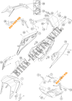 PLASTIC voor KTM 390 DUKE WHITE - CKD 2021