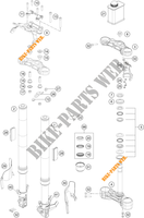 VOORVORK / T STUK voor KTM 390 DUKE WHITE - B.D. 2021