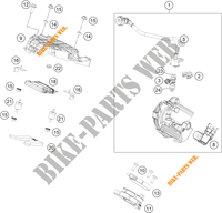 GASKLEP HUIS voor KTM 390 DUKE SILVER - B.D. 2021