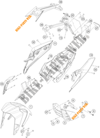 PLASTIC voor KTM 390 DUKE SILVER - B.D. 2021