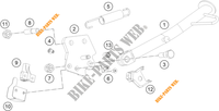 STANDAARD voor KTM 390 DUKE WHITE - B.D. 2021
