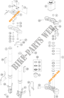 VOORVORK / T STUK voor KTM 390 DUKE SILVER - B.D. 2021