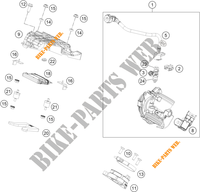 GASKLEP HUIS voor KTM 390 DUKE WHITE 2021