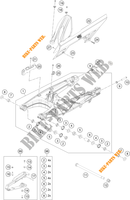 ACHTERBRUG voor KTM 250 ADVENTURE ORANGE - IKD 2021