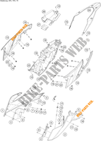 ZIJKAPPEN voor KTM 390 ADVENTURE ORANGE - CKD 2021