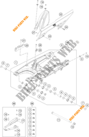 ACHTERBRUG voor KTM 390 ADVENTURE ORANGE - B.D. 2021