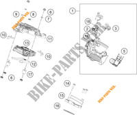 GASKLEP HUIS voor KTM 390 ADVENTURE ORANGE - B.D. 2021