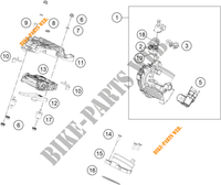 GASKLEP HUIS voor KTM 390 ADVENTURE WHITE - B.D. 2021