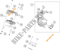 GASKLEP HUIS voor KTM 390 ADVENTURE ORANGE - B.D. 2021
