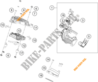 GASKLEP HUIS voor KTM 390 ADVENTURE WHITE - B.D. 2021