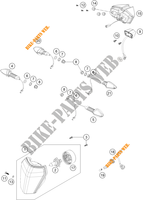 KOPLAMP / ACHTERLICHT voor KTM 690 SMC R 2021