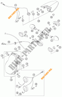 KOPLAMP / ACHTERLICHT voor KTM 990 SUPER DUKE ORANGE 2005