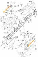TANK / ZADEL voor KTM 990 SUPER DUKE ORANGE 2005