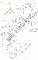 KOPLAMP / ACHTERLICHT voor KTM 990 SUPER DUKE ORANGE 2005