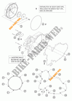 KOPPELINGS DEKSEL voor KTM 990 SUPER DUKE ORANGE 2005