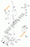REMPOMP ACHTER voor KTM 640 DUKE II BLACK 2003