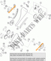 DISTRIBUTIERIEM voor KTM 1290 SUPER DUKE GT ORANGE ABS 2016