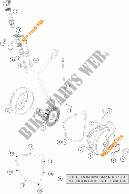 DYNAMO voor KTM 690 DUKE R ABS 2014