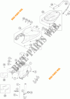 TANK / ZADEL voor KTM 790 DUKE grey 2023