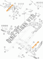 ACHTERFRAME voor KTM 1290 SUPER DUKE GT GREY ABS 2016