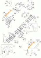 PLASTIC voor KTM 690 DUKE ORANGE ABS 2016