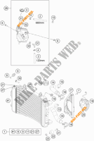 KOELSYSTEEM voor KTM 690 DUKE WHITE ABS 2016