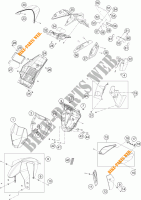 PLASTIC voor KTM 690 DUKE WHITE ABS 2016