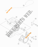 REMKLAUW ACHTER voor KTM 1290 SUPER DUKE GT ORANGE ABS 2016
