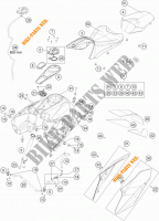 TANK / ZADEL voor KTM 1290 SUPER DUKE GT ORANGE ABS 2016