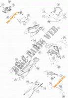ACHTERSPATBORD  voor KTM 1290 SUPER DUKE GT GREY ABS 2016