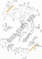 FRAME voor KTM 1290 SUPER DUKE GT GREY ABS 2016