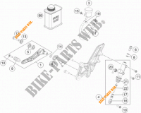 REMPOMP ACHTER voor KTM 1290 SUPER DUKE GT GREY ABS 2016