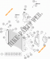 KOELSYSTEEM voor KTM 690 DUKE WHITE ABS 2014