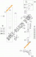 VOORVORK / T STUK voor KTM 690 DUKE WHITE ABS 2014
